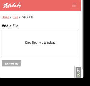 Add a file using Dropzone with a no-JS fallback
